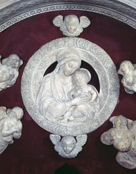 Graf van Filippo Strozzi 1428-91 in de Strozzi-kapel, 1491-95 (marmer) (detail)